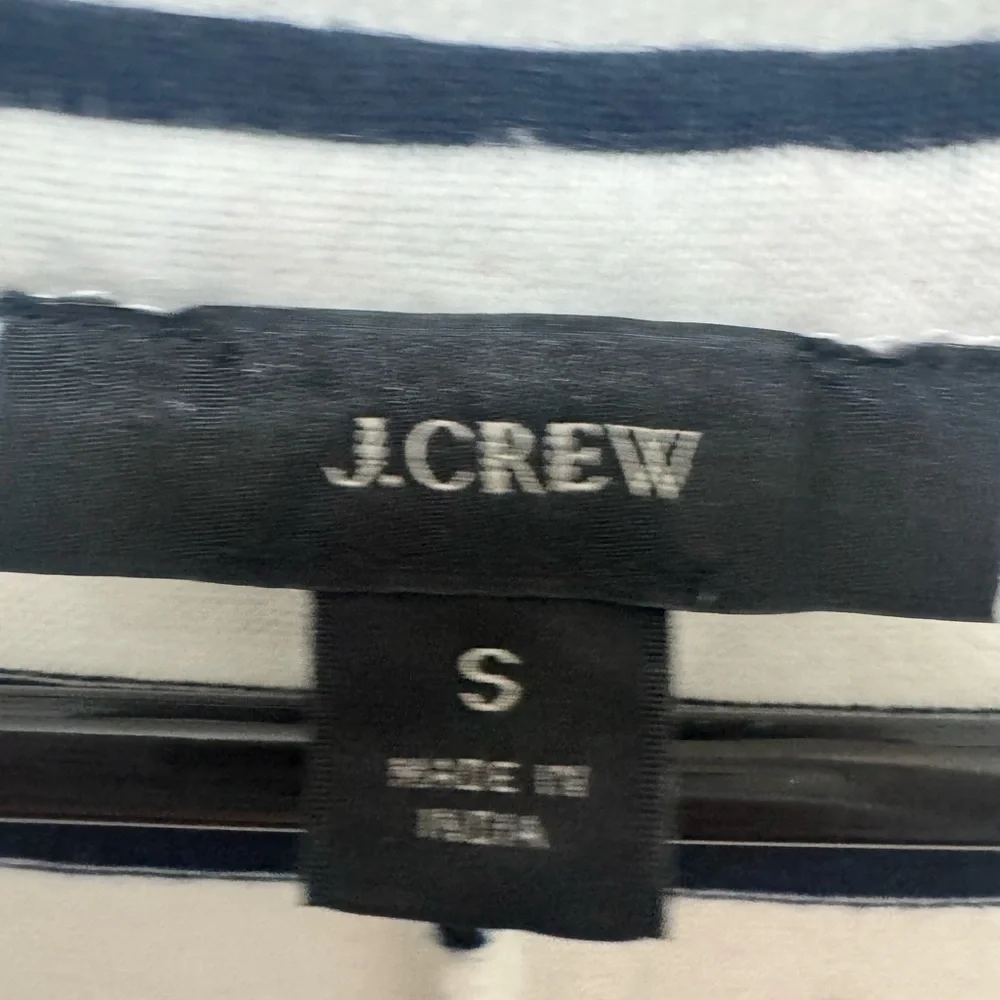 J. Crew Navy And White Striped Sleeveless Maxi Dress Size Small